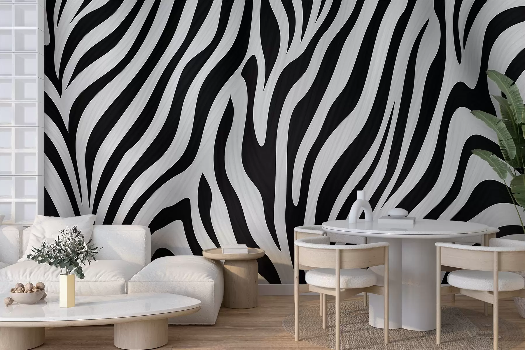 wall murals Zebra Pattern w04214