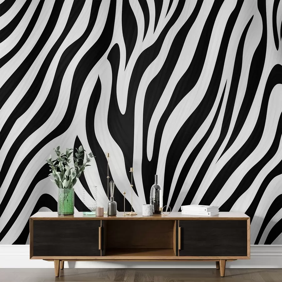 wall murals Zebra Pattern w04214