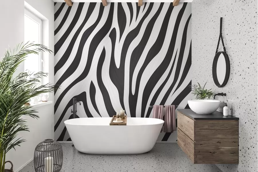 wall murals Zebra Pattern w04214
