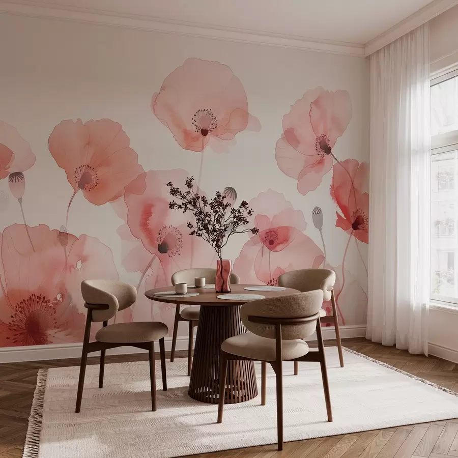 wall murals air poppies w04205