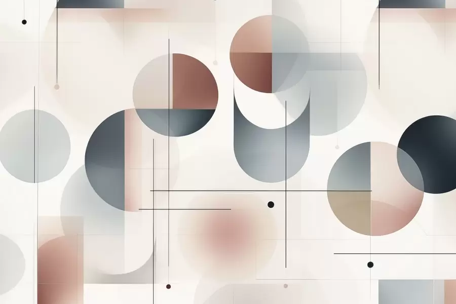 wall murals Geometric abstract shapes w04220