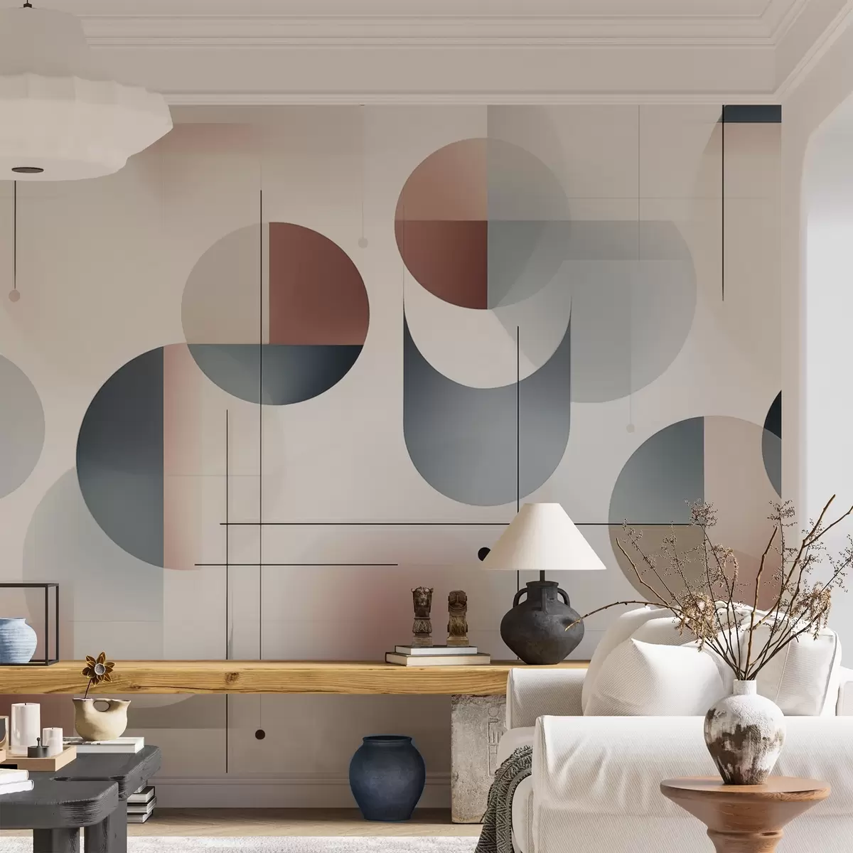 wall murals Geometric abstract shapes w04220