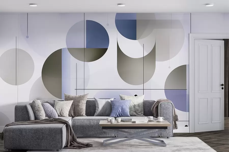 wall murals Geometric abstract shapes w04220v1