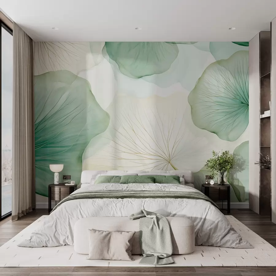 wall murals Large leaves w04231