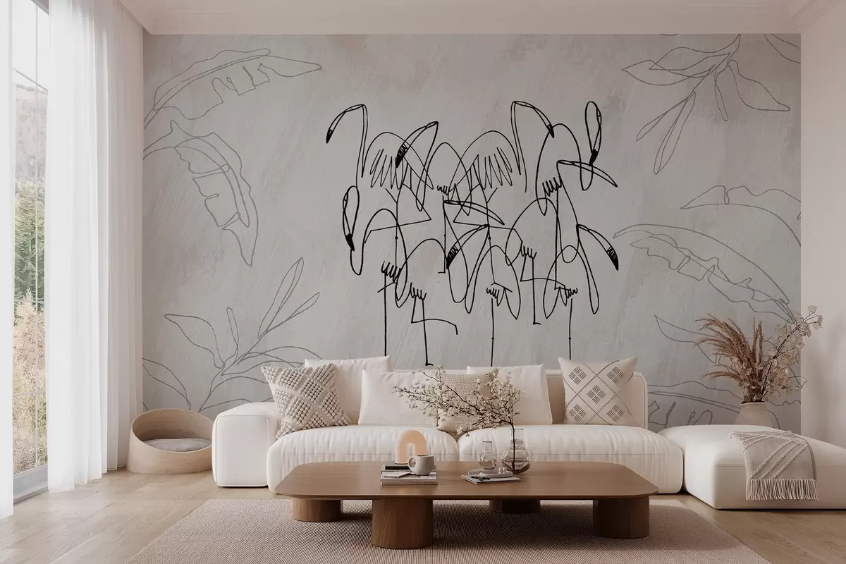 wall murals Flamingo w04233