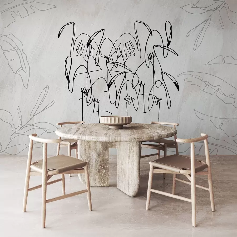 wall murals Flamingo w04233