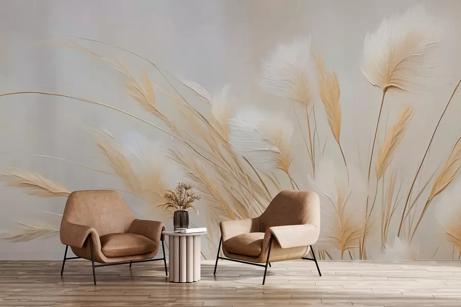 wall murals Pampas spikelets imitation painting w04266