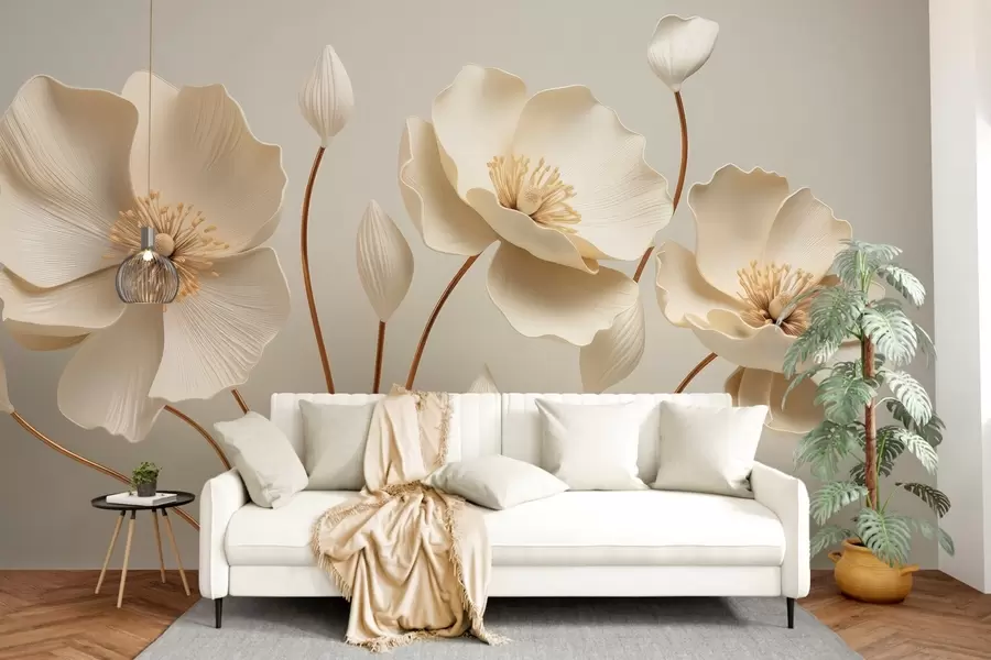 wall murals Graceful flowers w04248