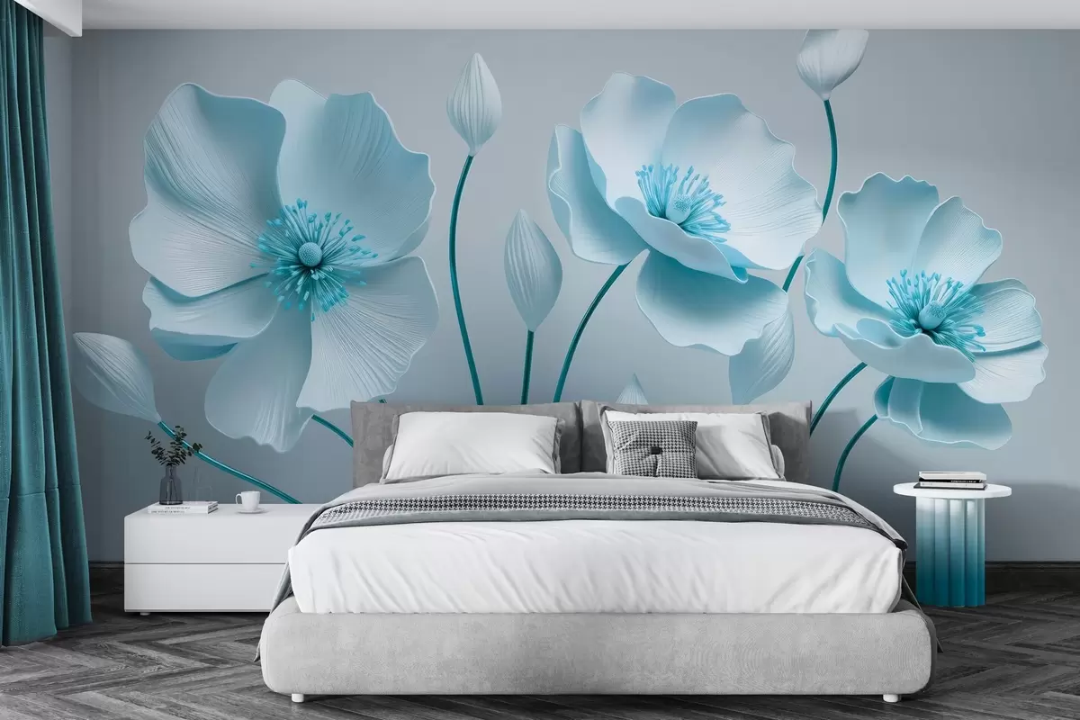 wall murals Graceful flowers w04248v1