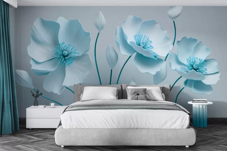 wall murals Graceful flowers w04248v1
