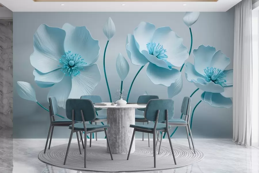 wall murals Graceful flowers w04248v1