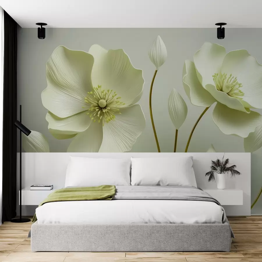 wall murals Graceful flowers w04248v2