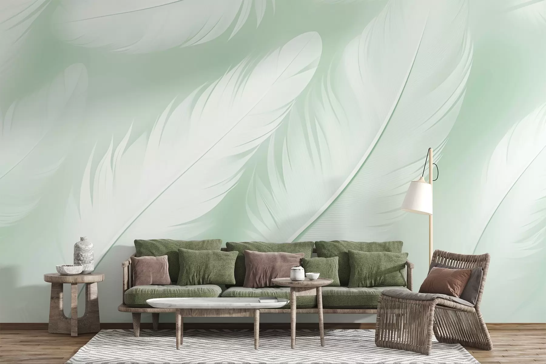 wall murals Feathers w04273v3