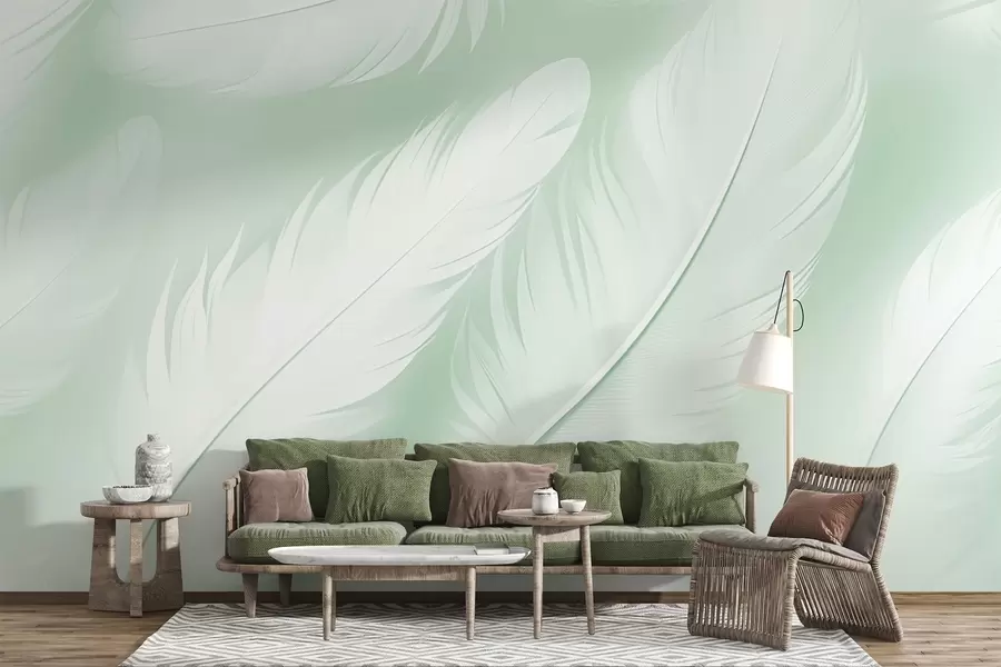 wall murals Feathers w04273v3