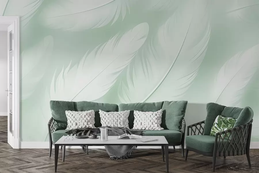 wall murals Feathers w04273v3