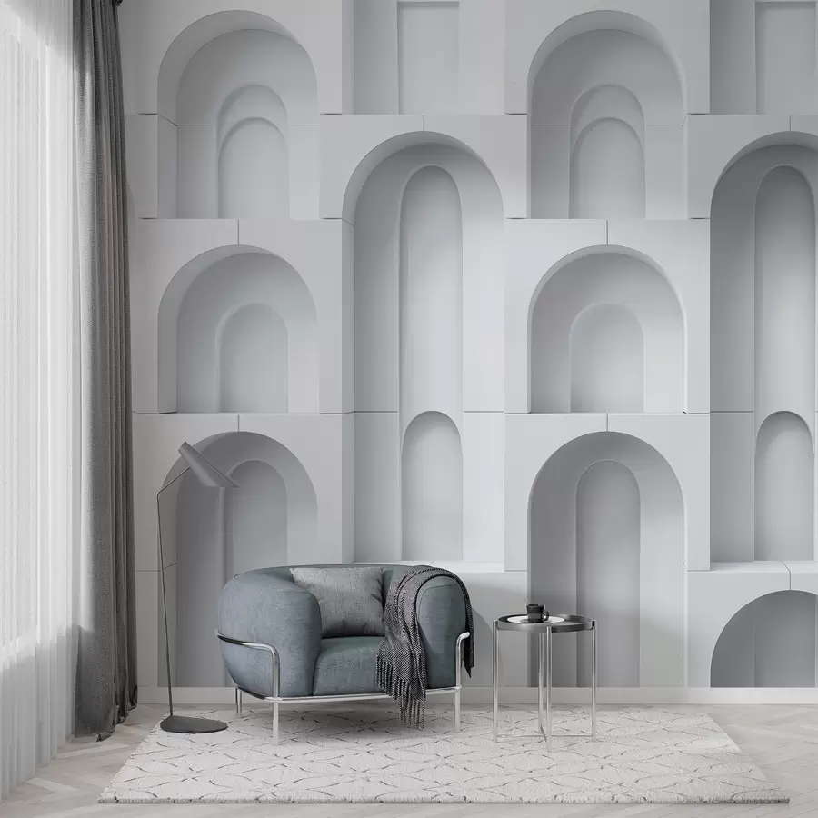 wall murals volumetric arches w04282