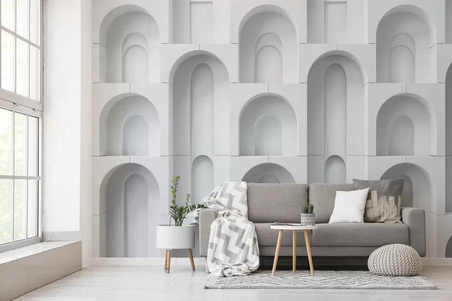 wall murals volumetric arches w04282