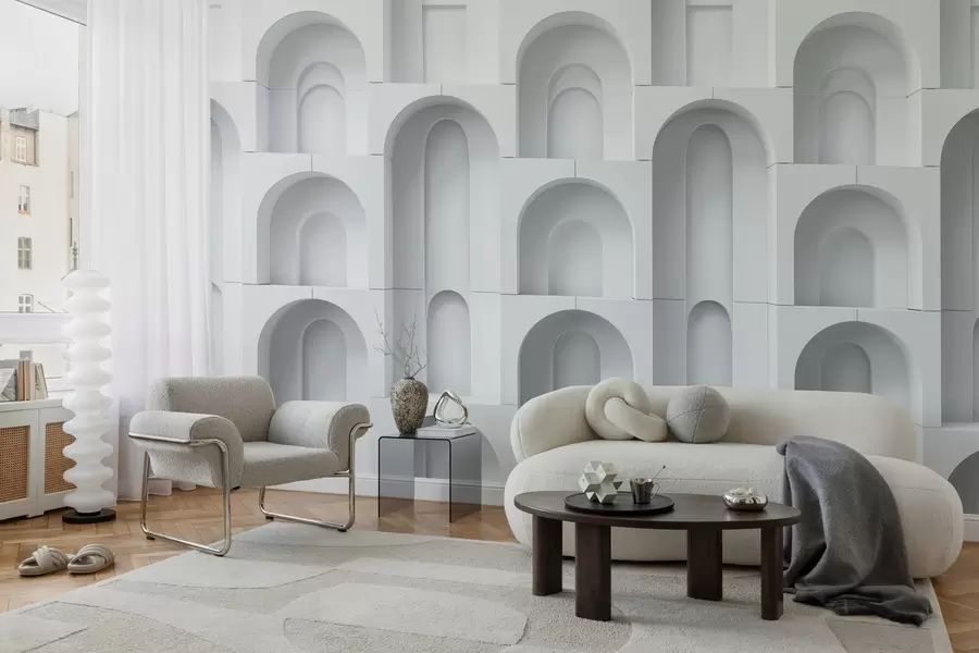 wall murals volumetric arches w04282