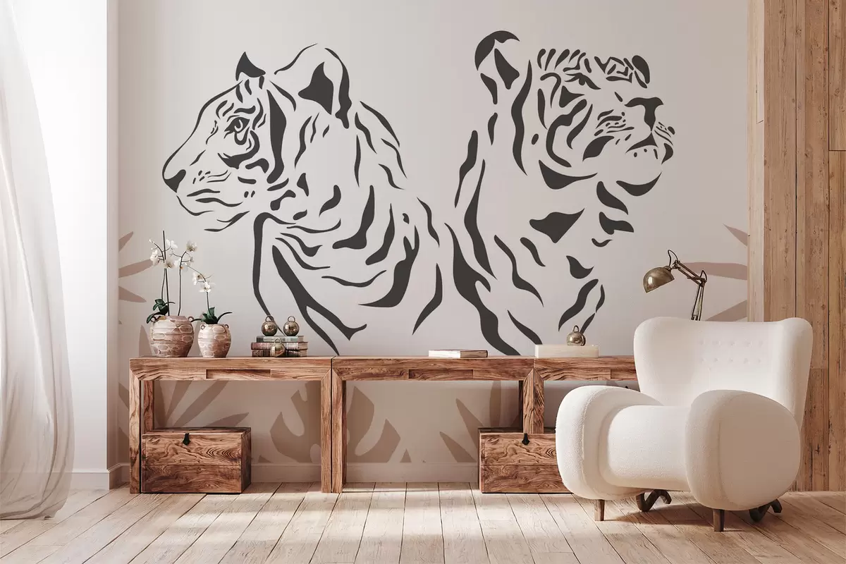 wall murals Tigers w04294