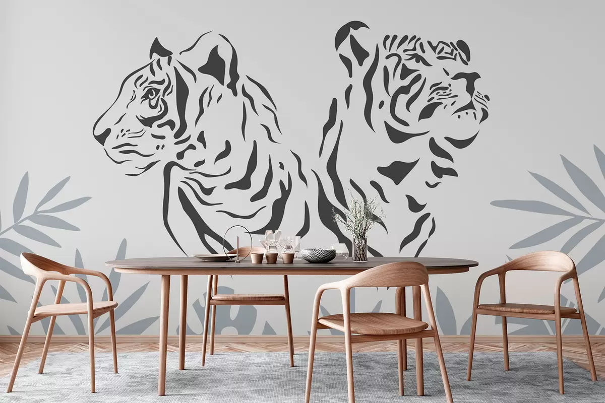 wall murals Tigers w04294v1