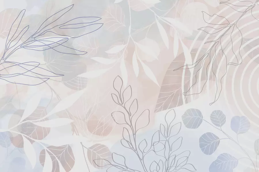 wall murals Plant abstraction w04297