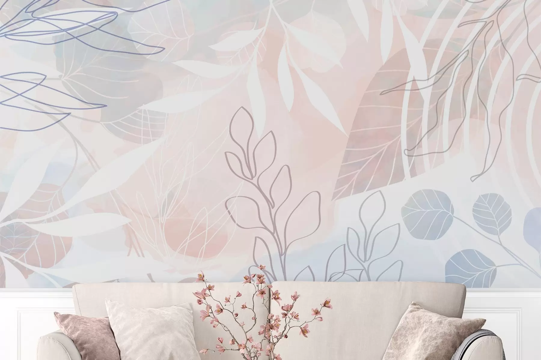 wall murals Plant abstraction w04297