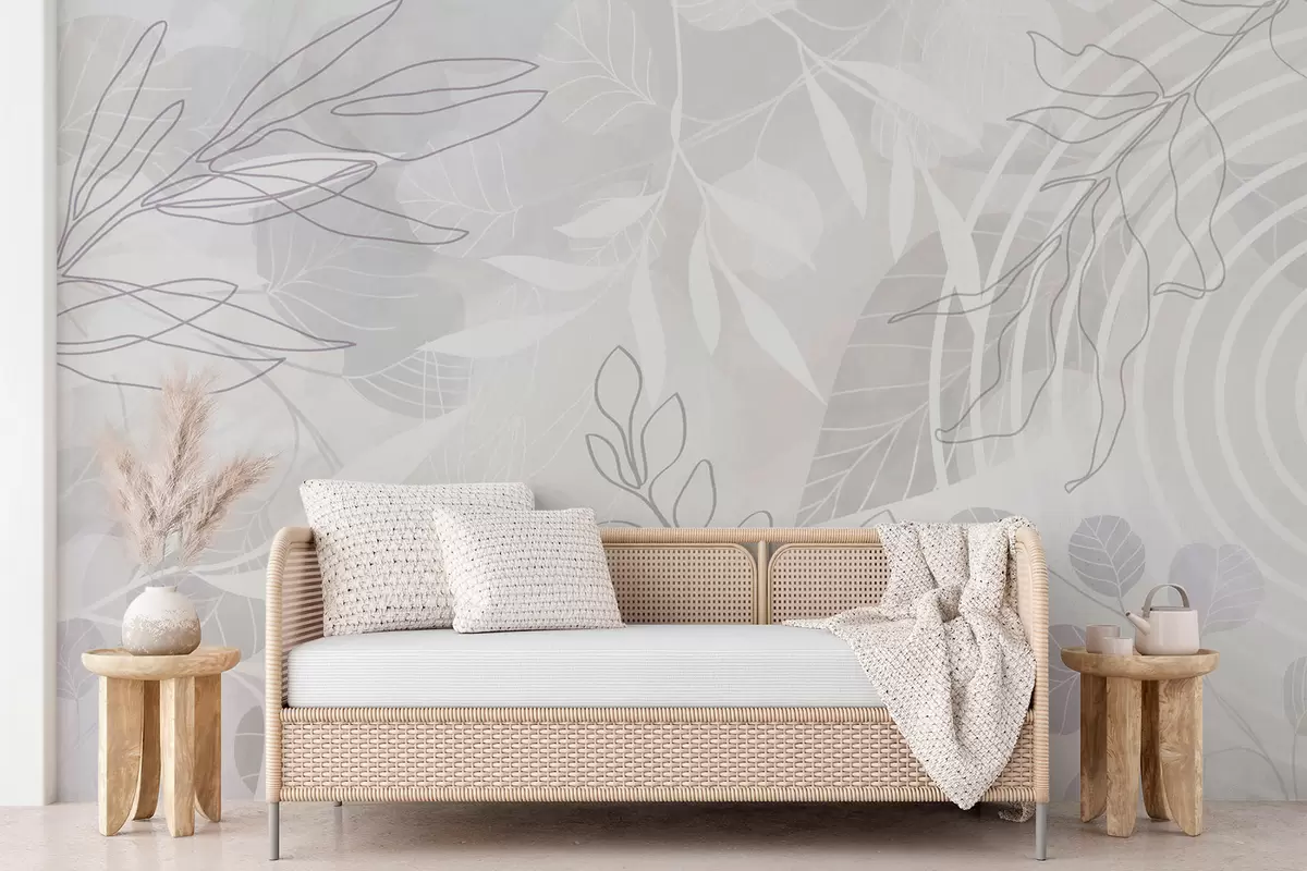 wall murals Plant abstraction w04297v1