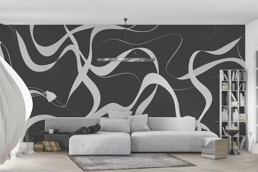 wall murals Wavy lines w04223v1