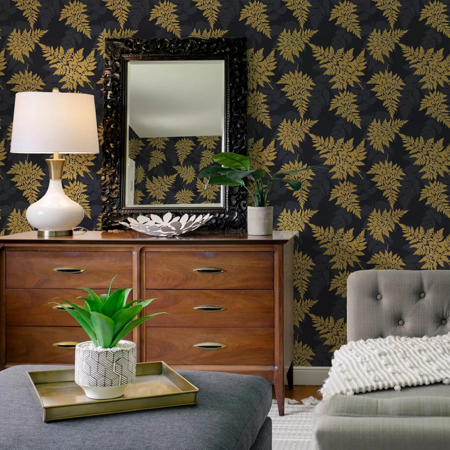 wall murals Tropical leaves a00418