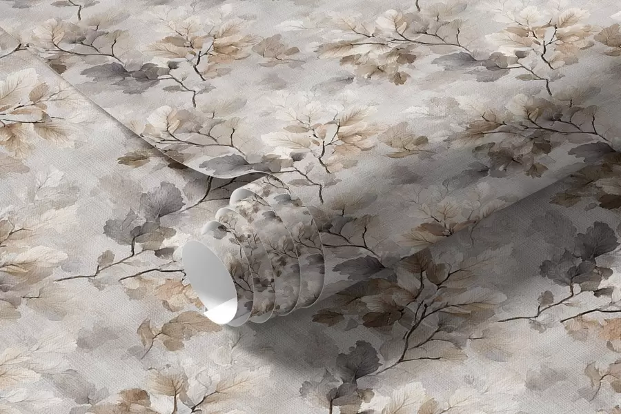 wall murals Neutral Watercolor Branches Pattern a00422