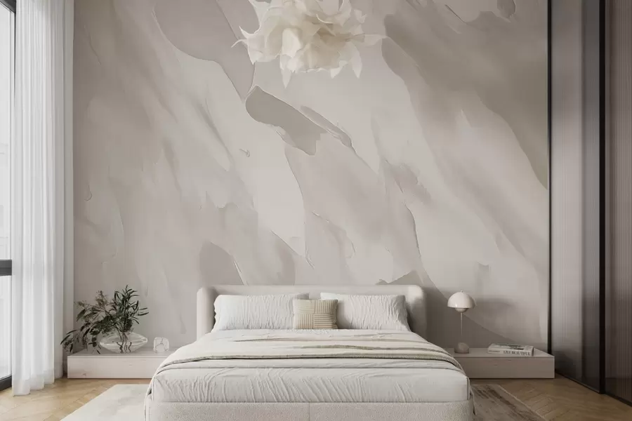 wall murals Brushstrokes on an abstract background with imitation of a worn texture w04287