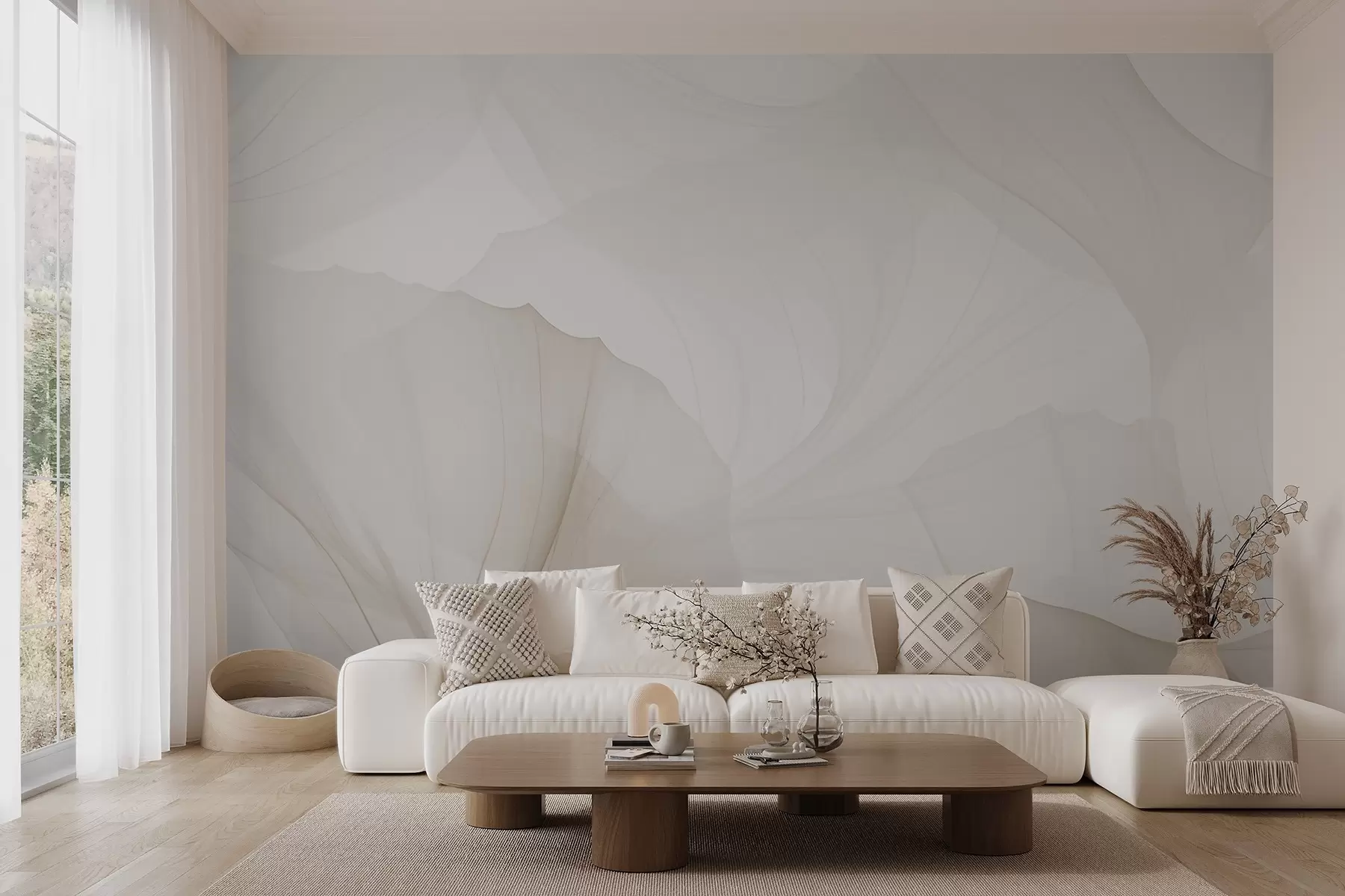 wall murals Transparent petals w04290