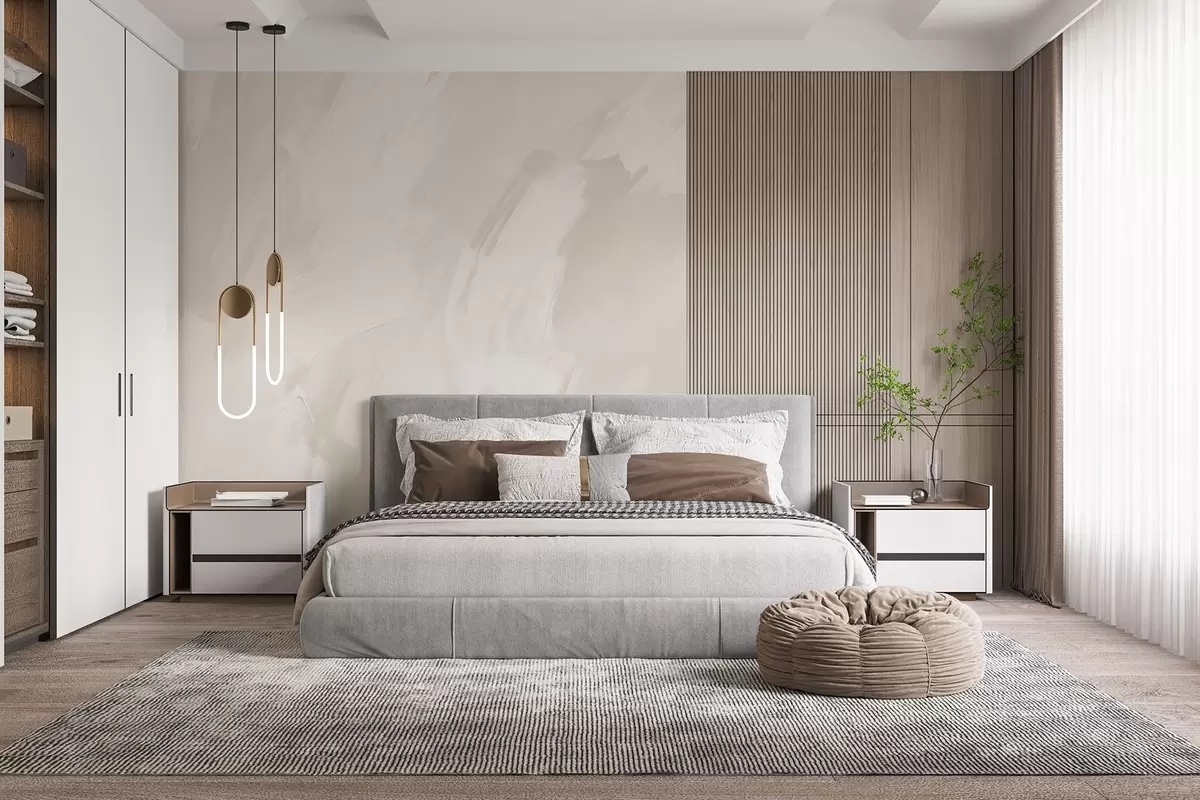 wall murals Abstract strokes  with imitation of a worn texture w04291v2