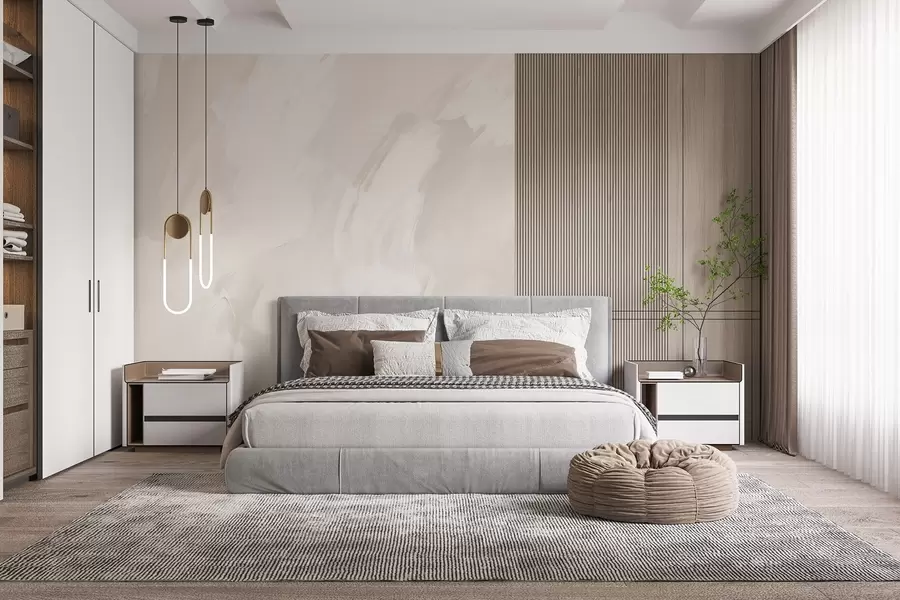 wall murals Abstract strokes  with imitation of a worn texture w04291v2