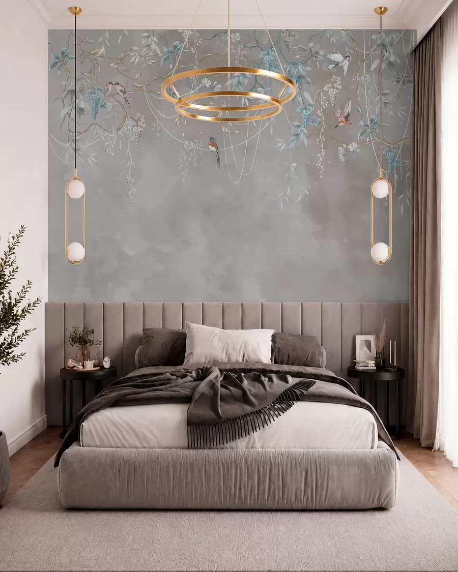 wall murals Same subject, but with blue grapes w04302v1