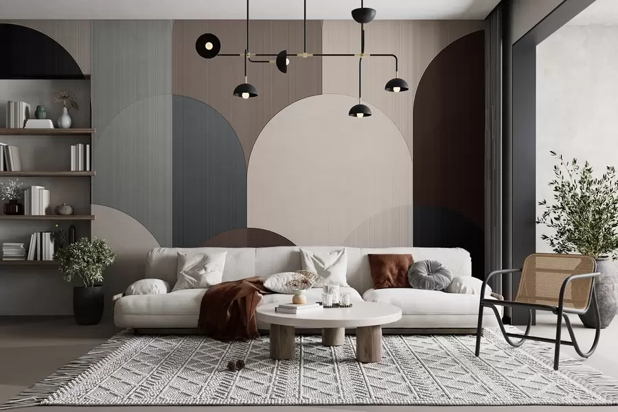 wall murals Segmented Arch Geometry w04215