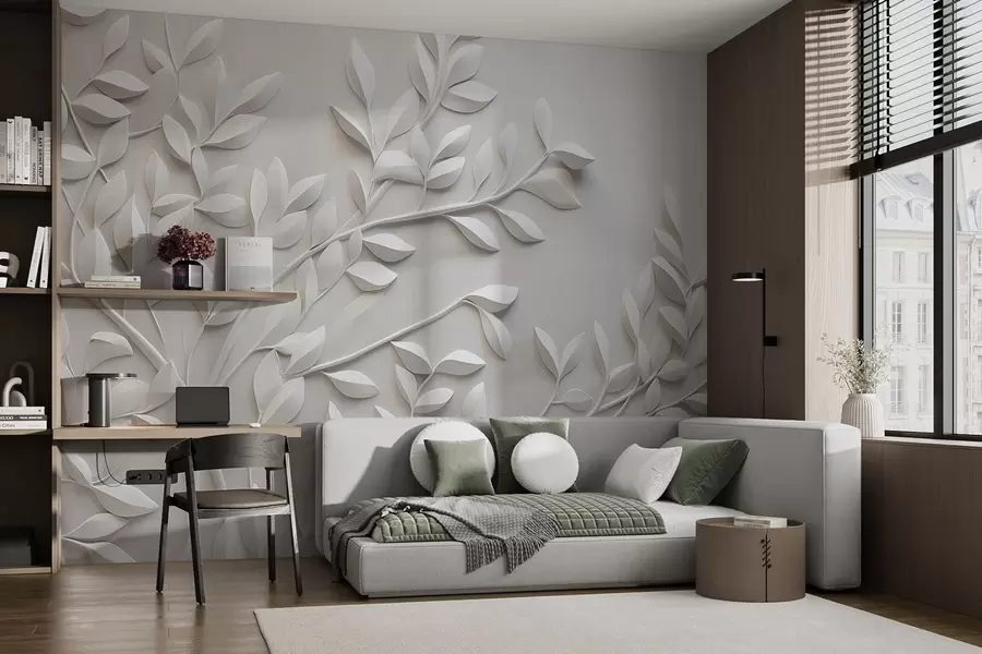 wall murals Monochrome Nature Relief Texture w04329