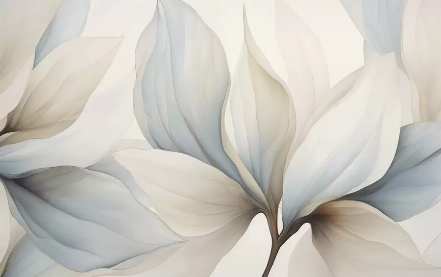 wall murals Watercolor large petals w04317