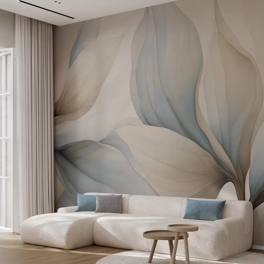 wall murals Watercolor large petals w04317