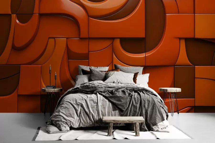 wall murals Painted relief wall w04321v1