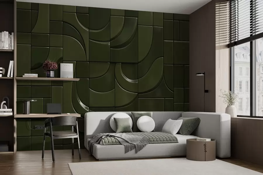 wall murals Imitation of glossy panels w04325