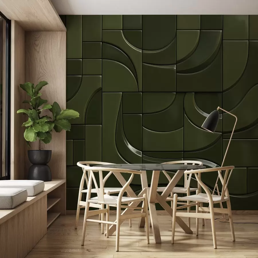 wall murals Imitation of glossy panels w04325