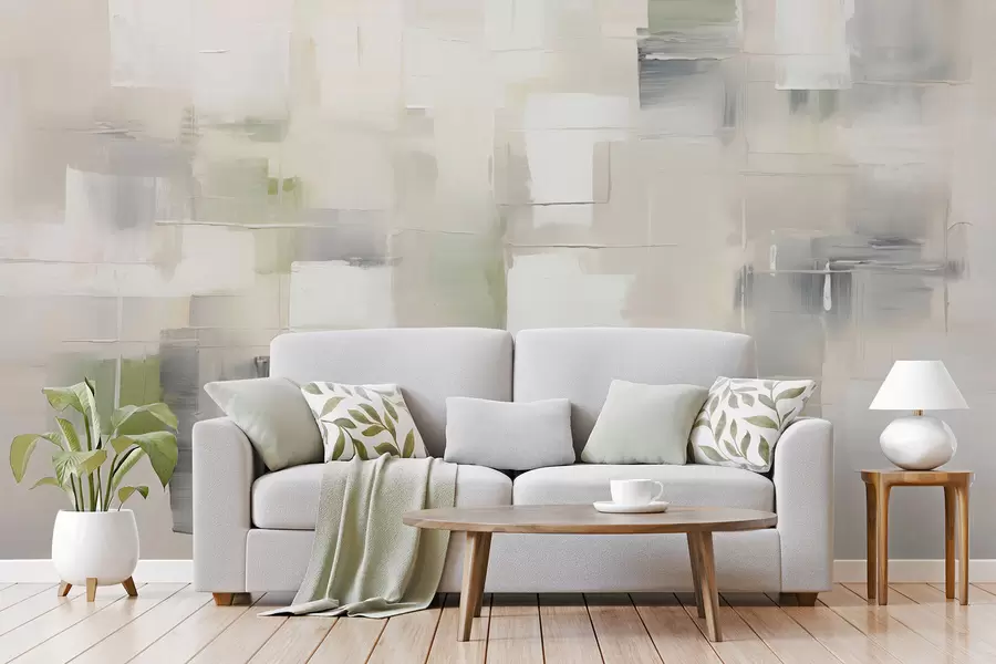 wall murals Abstraction imitation of brush strokes w04354