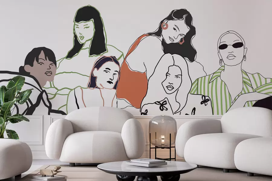 wall murals Girls w04359