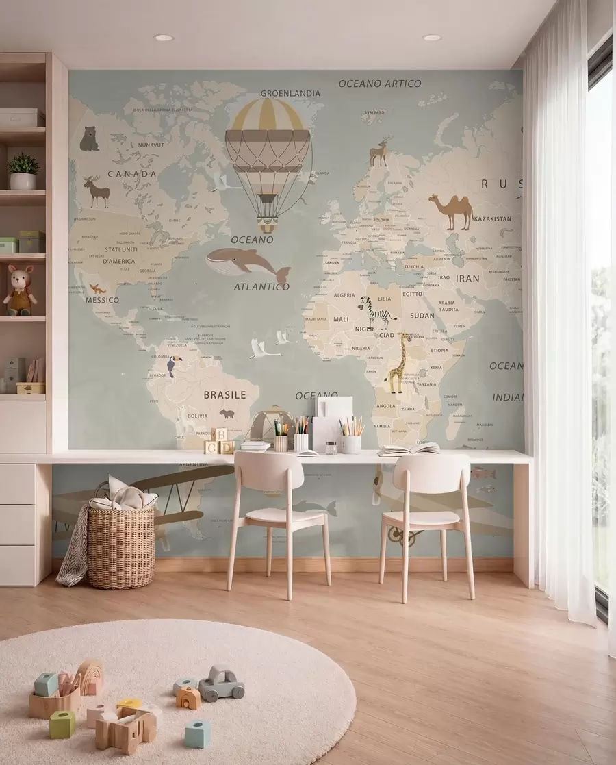 wall murals Little Atlas in Italian u79997