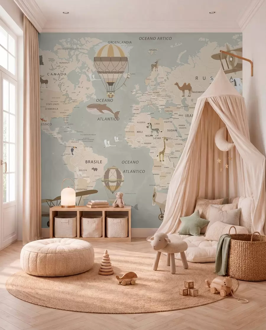 wall murals Little Atlas in Italian u79997