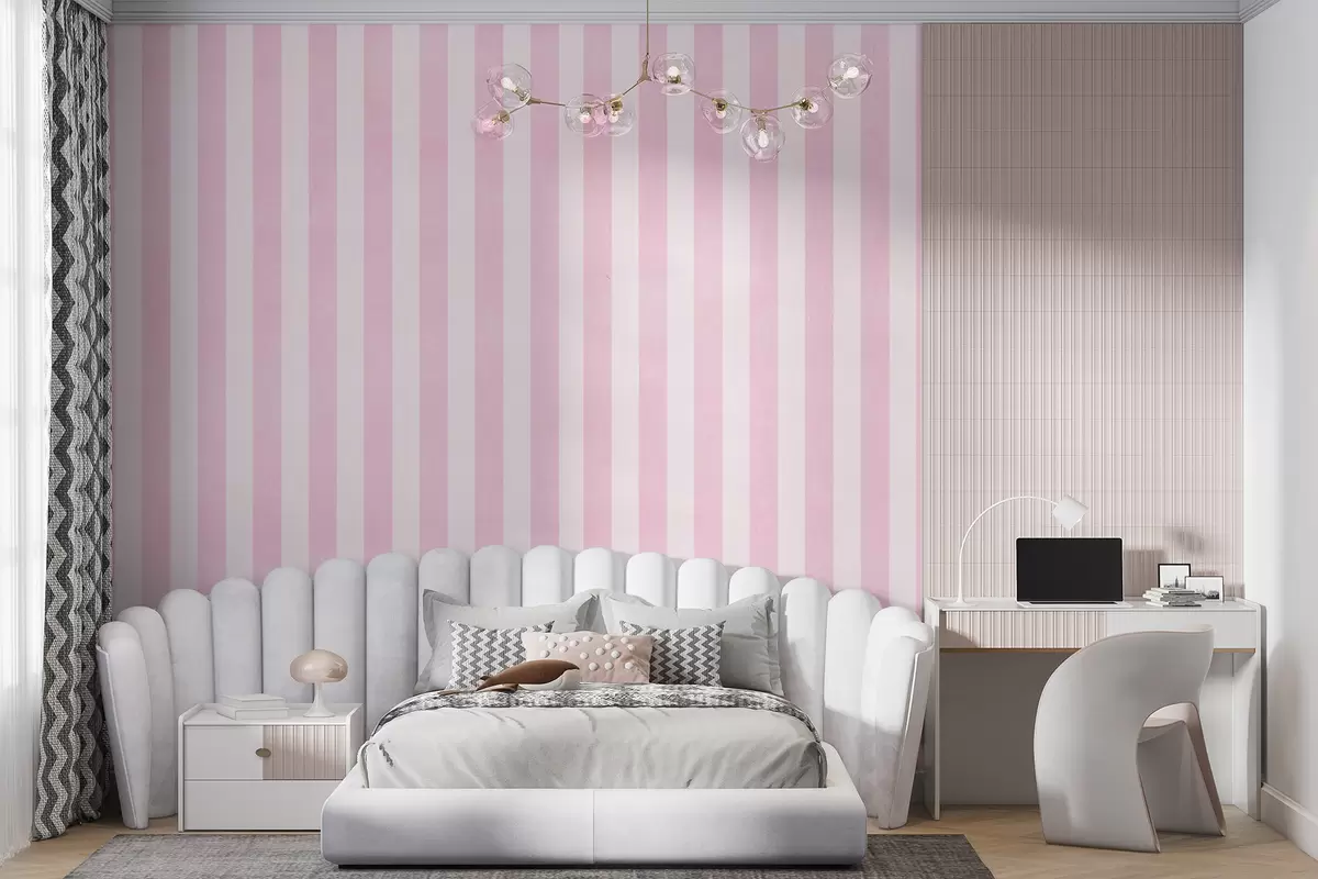 wall murals Pink stripes u71648