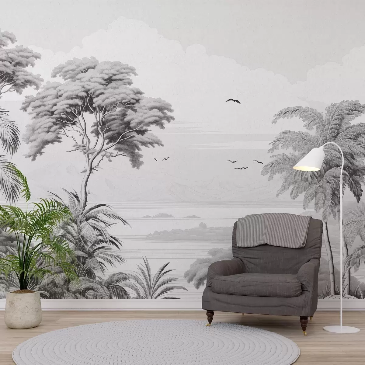 wall murals Trees on the Horizon w04363v1