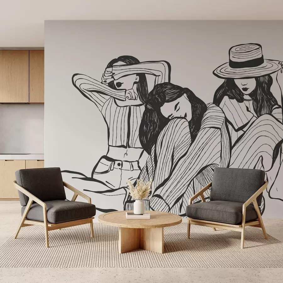 wall murals Girls w04384