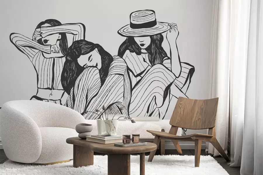 wall murals Girls w04384